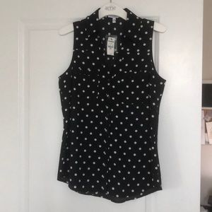 Polka Dot Tank Top Blouse